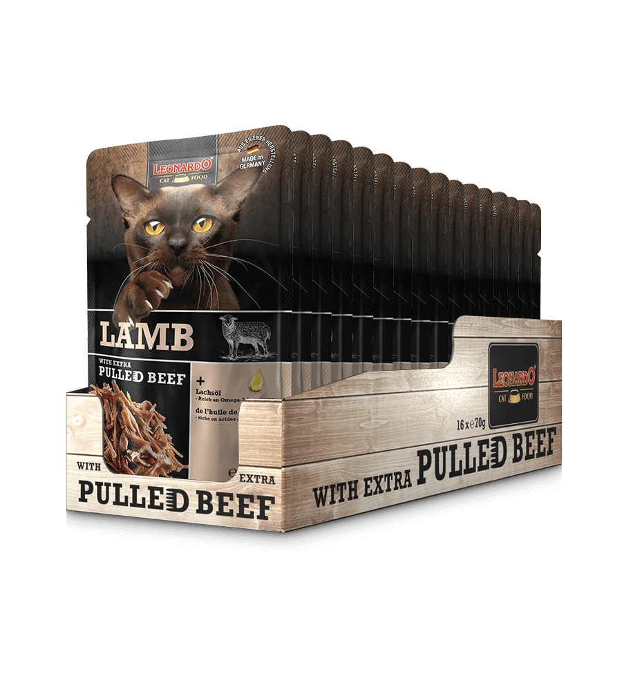 LEONARDO® Lamb + extra pulled Beef (16 x 70 g)